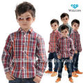European style latest brand design 100% cotton long sleeve new fashion kids shirts for boys